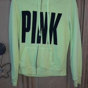 Pink zip up hoodie